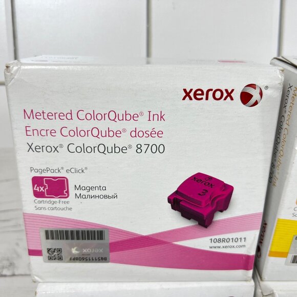 Xerox ColorQube 8700 Metered Color Ink Sticks CMYK Set Cyan Magenta Yellow Black - Picture 2 of 8